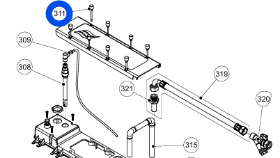 ME Lid Captive Screw M4