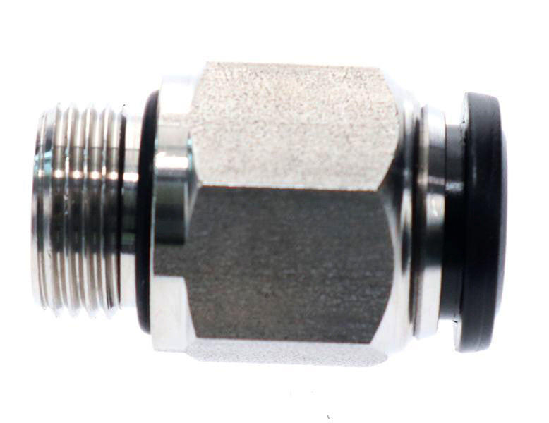 Screw-in connector ø12-3/8" stainl.steel